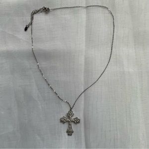 Tocara 925 Sterling Silver Cross‎ Necklace